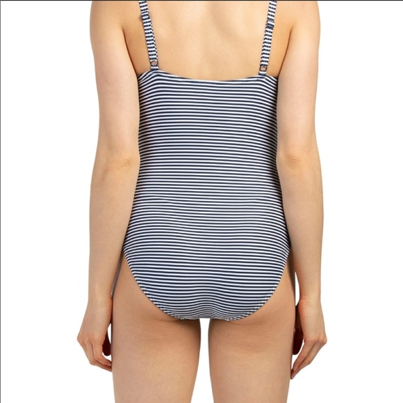 Niptuck Swim Sorrento Stripe Joanne One-Piece Navy Size 6 - Picture 3 of 3